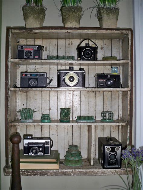 antique camera decor|old camera display ideas.